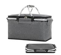 Picnic Cooler Bags - Insulated Thermal Cooler, Large Capacity | Durable Picnic Basket with Carry Handle, Thermal Insulation for Camping, Beach Trips, Grocery Shopping, Hiking, Ideal for Keeping Food a