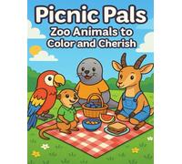 Picnic Pals: A Colourful Zoo Adventure: A Fun Zoo Animal Coloring Book for Kids Ages 3-6 / 30 Cute Pages of Easy-to-Color Friends in Outfits