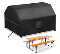Picnic Table Cover 180x140x75cm, Garden Picnic Table Cover, Heavy Duty 420D 100% Waterproof Windproof UV Protected