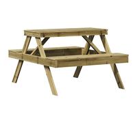 Picnic Table Outdoor Dining Garden Impregnated Wood Pine vidaXL