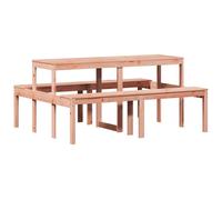 Picnic Table Outdoor Dining Patio Garden Solid Wood Douglas vidaXL