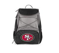 PICNIC TIME Black San Francisco 49ers PTX Backpack Cooler