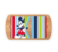 Picnic TIME Disney Mickey Mouse Billboard Glass Top Cheese Board, Serving Platter, Charcuterie Boards, (Parawood)