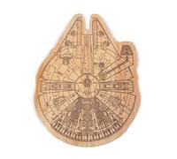 PICNIC TIME Star Wars Millennium Falcon Serving Board, Charcuterie Board Set, Wood Cutting Board, (Parawood)