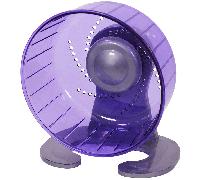 Rosewood Pico Exercise Wheel With Stand Purple - 17cm