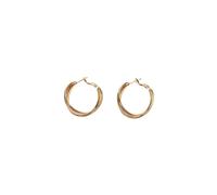 Pico Grace Creole Earrings 24 ct. Goldplated Brass G01005-FG - Woman - Brass Gold