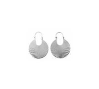 Pico Paris Fan Medium Earrings Silverplated Brass F01004-FS - Woman - Brass Silver