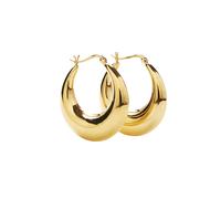 Pico Simi Grandes Earrings 24 ct. Goldplated Silver K01012-fg - Woman - 925 Sterling Silver Gold