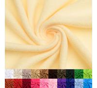 Pico Textiles 2 Yards Bolt - Butter Yellow Solid Fleece Fabric - Solid | 60" Wide, 100% Polyester, Medium Weight, Perfect for Sewing Projects, Scarves, No Sew Throws & Tie Blankets, Sold by the Yard