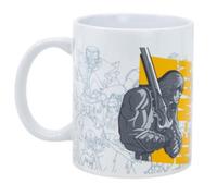 PICOBOX, Retro Mug, He-Man and Skeletor, Gift for Masters of The Universe Fans, Decorative Ceramic Mug with Box for Home & Office, Capacity of 325 Ml, 9,5 x 11,3 x 8 Cm, Microwave Safe