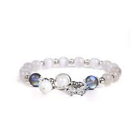 picofun Beads Bracelet for Women, Stress Relief Anxiety Yoga Bracelet, Crystal Stone Beaded Stretch Bracelet,Handmade Trendy Jewelry Gifts for Lover, Mom, Friends, One Size, Stone, cat's eye quartz