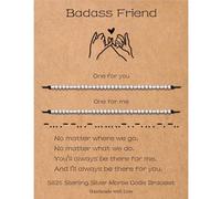 picofun Morse Code Inspirational Bracelets for Women Men Family Gold Silver Beads Adjustable Extender Chain for Best Friends, One Size, no gemstone