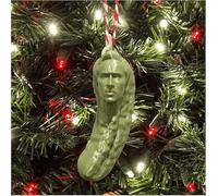 Picolas Cage Christmas Ornament,Funny Christmas Green Pickle Hanging Ornament,Christmas Pickle Tree Ornament,for Christmas Decor Party Favor (1 pcs)