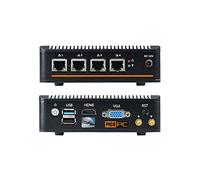 PICOPC Atom E3845 4 LAN AES-NI Fanless Firewall Appliance Router (8GB RAM, 32GB mSATA SSD) Supports OS like Sophos, pfSense, Untangle, Ubuntu, FreeBSD