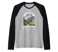 Picos de Europa National Park Spain Retro Travel Souvenir Raglan Baseball Tee