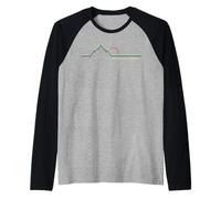 Picos de Europa Spain Climbing, Skiing, Hiking Raglan Baseball Tee
