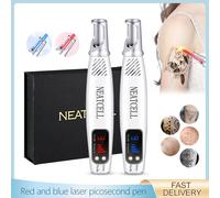 Picosecond Laser Pen for Scar Removal Blue Light Therapy Scar Mole Freckle Removal Machine Patch Remover Laser Pen Pimple Patch pim-red-with-box-EU