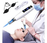 Picosecond Pen Plasma Device (9 Modes + 4 Levels), Dark Spot Remover, Tattoo Removal Mole Removal Machine, LCD Display, Rechargeable, for Pigment, Scar, Mole, Freckle Removal,Blue