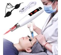 Picosecond Plasma Pen, Dark Spot & Tattoo Removal Machine, 9 Modes 4 Levels LCD Display, Rechargeable Mole Scar Freckle Pigment Remover Device(Red)