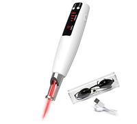 Picosecond Pulse Light Spot Remove Machine, Rechargeable, Lcd Display Picosecond Pen, With 9 Modes, For Freckles/Moles/Brown Spots/Tattoo,Red