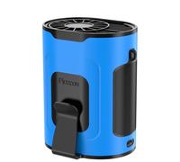 Picozon Portable Smart AI Fan, 9000 RPM Strong Airflow, Rechargeable 4 Speeds Hands-free Wearable Waist Clip Necklace Fan with 20H Non-Stop Cooling System for Outdoor, Hiking Jobsite Camping - Blue
