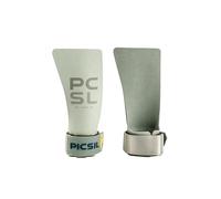 PICSIL - Heron Grips + Wristbands + Carry Bag | Full Hand Protection for Crosstraining & Gym | Use without Chalk | Hybrid Grip with PU, Aramid & Microfiber | Unisex, Fern, G