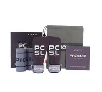PICSIL Phoenix Grips+ WristBands + Carry Bag, Magnesium Free, Grip on All Surfaces and All Bar Types, Designed for All Athletes (Plum, G)