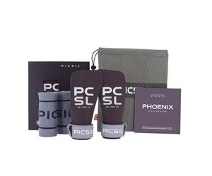 PICSIL Phoenix Grips+ WristBands + Carry Bag, Magnesium Free, Grip on All Surfaces and All Bar Types, Designed for All Athletes (Plum, G+)