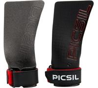 PICSIL - RX Grips | Synthetic Workout & Gymnastics Grips | Ultra-Resistant Carbon Fibre for Cross Training | Helps Prevent Tears & Blisters | Carbon Fibre Material | Use wiht Chalk | NH Red, G+