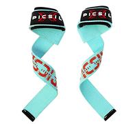 PICSIL - Weight Lifting Straps | Padded Wrist Support & Grips for Powerlifting | Ideal for Gym, Cross Training & Fitness with Hooks | Enhances Grip & Stability | Versatile for Deadlifts | Esmerald