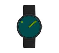 Picto 32018719 Unisex Watch Analogue Quartz One Size Black Green, Strap.