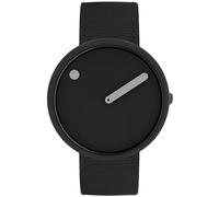 Picto Unisex Watch Analogue Quartz 32018719, black, One Size, Strap.