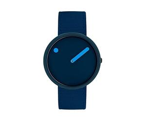 PICTO Unisex Watch Analogue Quartz 32018719, navy blue, Einheitsgröße, Sporty