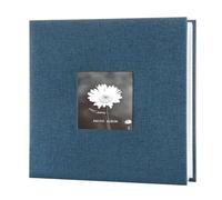 Picture Album Book - Textile Bound Classic Finish, Front Frame Display Panel Feature, High Capacity Sleeve Organizer System, Long Keepsake Storage Format | For celebration Childhood Milestones Use