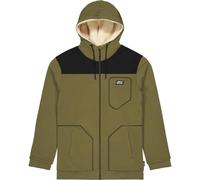 Picture Organic Clothing - Organic Cotton Sweatshirt Hood - Basement Plush Zip Hoodie Tobacco for Men - Size L - Khaki Khaki