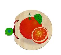 Picture Book Fruit 90 x 40 x 40 Wood Book Children's Book