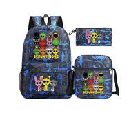 (Picture Color-15, 16 inch) Hot Backpacks New Sprunki Students 3 PCS Set School Bag Teen Girl Boy Back To School Gift Leisure Mochila Teens Travel Bags