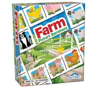 Picture Dominoes: Farm Themed Matching Game for prechoolers - Contains 36 Dominoes - for 2 or More Players Ages 3 and up by Outset