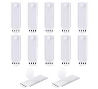 picture Durable ABS Self-Adhesive Hanging Strips, No Nails & Hooks, Load-Bearing 2kg, Markless Stick-On Hooks for Home Office