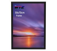 Picture Frame 50 x 70 cm Wood, Acrylic (Not Glass) 50 x 70 cm Black Poster Frame, Hangs on the Wall