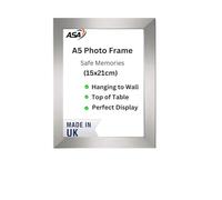 Picture Frame A2 A3 A4 A5 Size Home Decoration Photo Frames - Freestanding & Wall Mountable Table Top -Certificate Document Frames White Black Silver Oak (A5 Silver)
