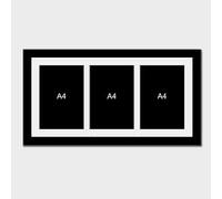 Picture Frame A3 A4 A5 Size Home Decoration Photo Frames - Poster Frame Wall Mountable Modern Certificate Document Frames White Black Oak Walnut (Black, A4)