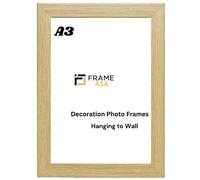Picture Frame A3 A4 A5 Size Home Decoration Photo Frames - Wood Poster Frame Wall Mountable Modern Certificate Document Frames White Black Oak (Oak, A3)