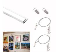 Picture Frame Hanging Kit with Hanging Wire, Easy Installation, Holds up to 66lbs, Durable Design for Secure Wall Mounting