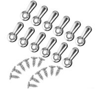 Picture Frame Hardware Clips and Screws 100 Pack for Secure Frame Fixing and Wall Art Display, Rust Resistant Material for Extended Life (Sliver)