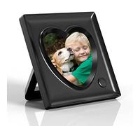 Picture Frame Personalized Voice 20S Recordable, 3.9x3.9 Love Heart Shape Gifts for Graduation, Christmas, Birthday, Wedding, Photo Frame for Tabletop Desk Bookshelf Office Home