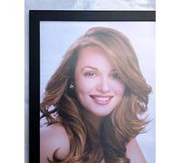 Picture Frame Photo Frames Frame Poster Black Walnut White Oak Wood Flat 1 A2 A3 A4 A5 (Black, 8x8" (20.3x20.3 cm))