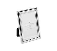 Picture Frame Silver Plated Curved Edge Pearl Effect Metal 10 x 15 13 x 18 cm Glass Photo Picture + Brilllibrum® Flyer - Bilderrahmen klein (Fotoformat: 10 x 15 cm)