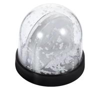 Picture Frame Snow Globe Black DIY for Photos Winter Season | Plastic Craft Set, Sublimation Blank Paper Included, Minimalist Home Decor for Office Desk and Gifting