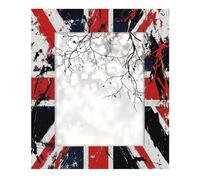 Picture Frame Union Jack, Wooden Photo Showcaser Home Decor, Photo Collage Frame for Wall and Desktop 8x10inch